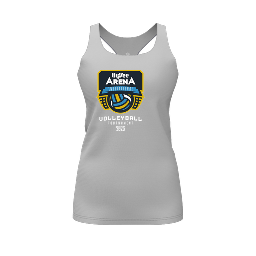 [FT0TRBGY-FYS-LOGO1] Decker Racerback Tank Top (Female Youth S, Gray)