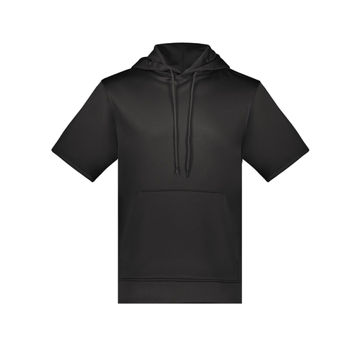 [6871.080.S-LOGO1] Men's Dri Fit Short Sleeve Hoodie (Adult S, Black)