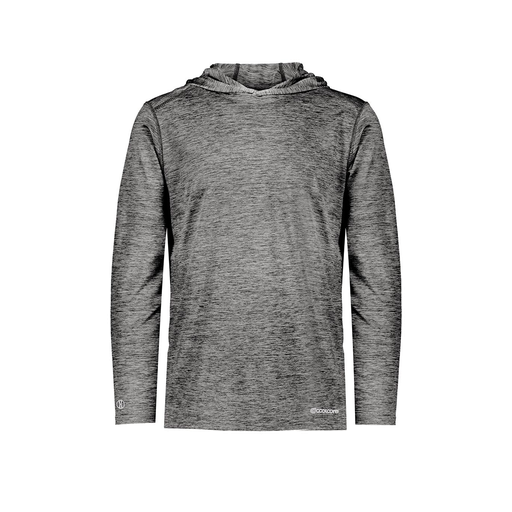 [FOLHCGBK-AS-LOGO1] Men's Charge Hoodie (Adult S, Black)