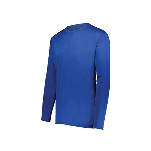 [222822.060.XS-LOGO1] Men's LS Smooth Sport Shirt (Adult XS, Royal)