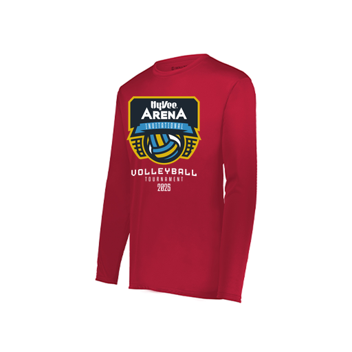 [222822.083.XS-LOGO1] Men's LS Smooth Sport Shirt (Adult XS, Red)