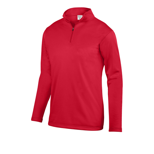 [DFW-FFQZ-RED-AS-LOGO1] Men's FlexFleece 1/4 Zip (Adult S, Red)