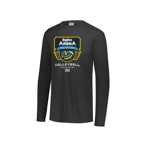 [FTLCUBBK-YS-LOGO1] Decker Youth Tri-Blend T-Shirt - Long Sleeve (Youth S, Black)