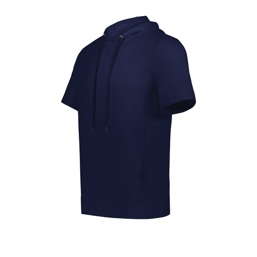 [222605.065.S-LOGO1] YOUTH VENTURA SOFT KNIT SHORT SLEEVE HOODIE (Youth S, Navy)