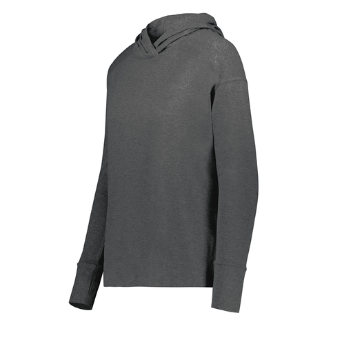 [222798-GRY-FAXS-LOGO1] Ladies Ventura Thin Knit Hoodie (Female Adult XS, Gray)