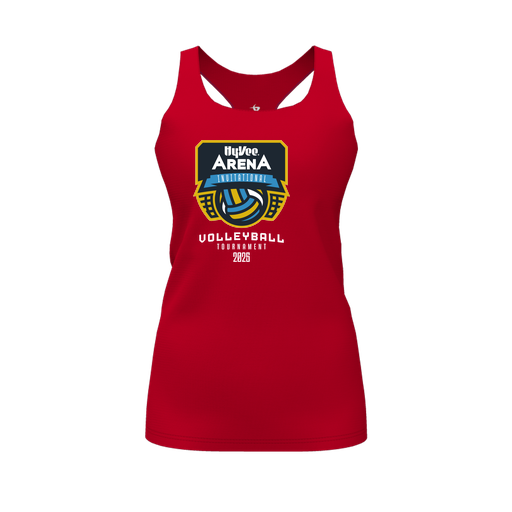 [CUS-DFW-RCBK-PER-RED-FYS-LOGO1] Decker Racerback Tank Top (Female Youth S, Red)