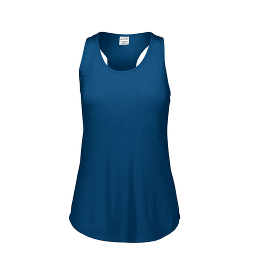 [3078.U22.S-LOGO1] Ladies Tri Blend Tank Top (Female Adult S, Navy)