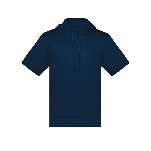 [6871.065.S-LOGO1] Men's Dri Fit Short Sleeve Hoodie (Adult S, Navy)