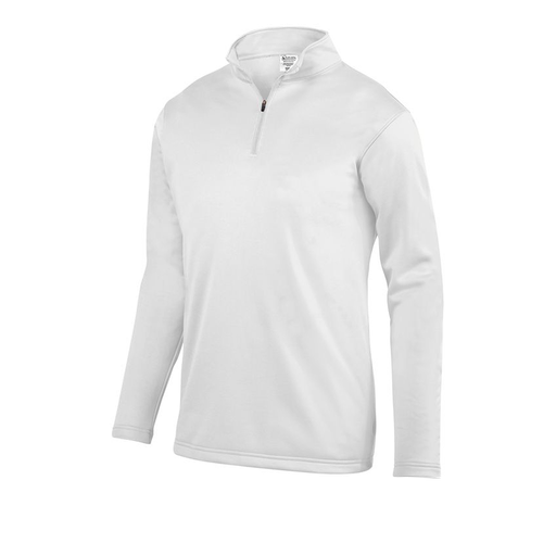 [DFW-FFQZ-WHT-AS-LOGO1] Men's FlexFleece 1/4 Zip (Adult S, White)